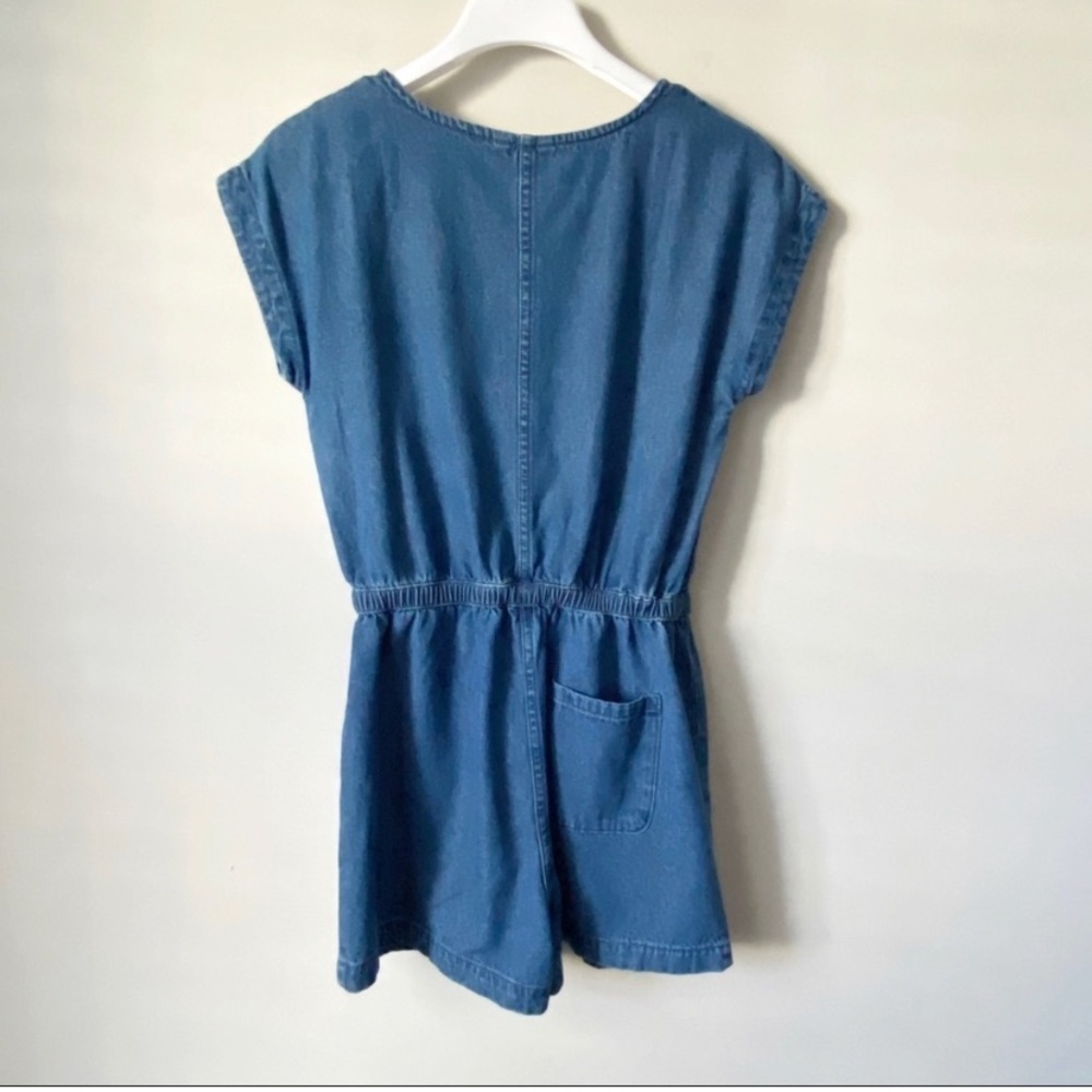 Tommy Hilfiger Romper Chambray Blue Size L 12/14 - Picture 4 of 9